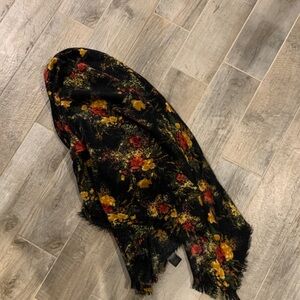 Floral Patterned Scarf Wrap